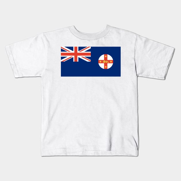 New South Wales Kids T-Shirt by Wickedcartoons